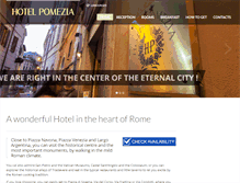 Tablet Screenshot of hotelpomezia.it